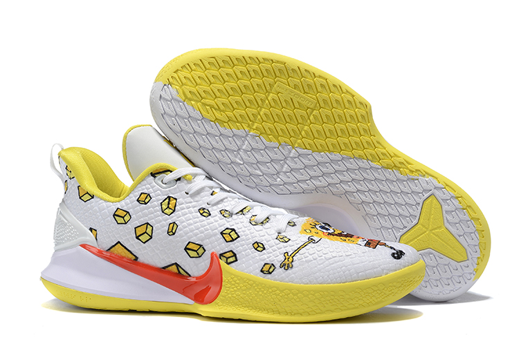 Nike Mamba Focus EP Kobe White Yellow Red Shoes